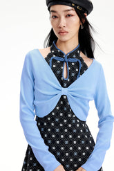 Women's Chinese Style Jacquard Two-piece Sets Dress